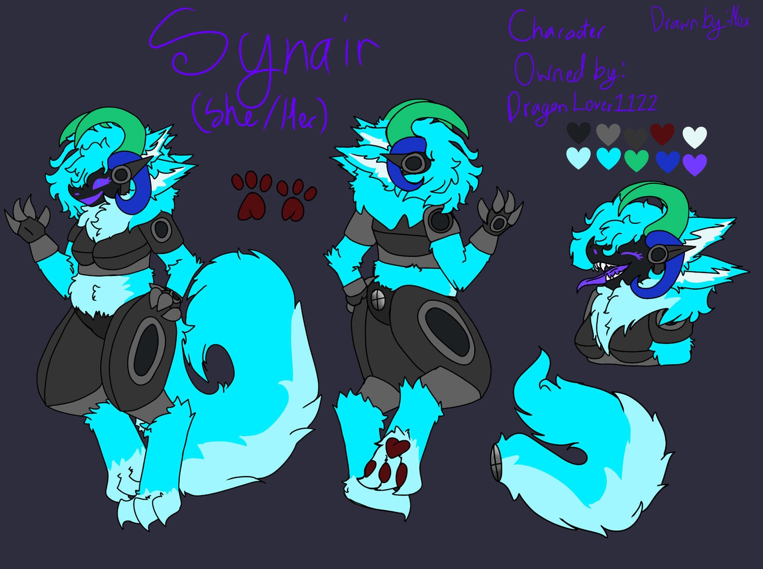 Digital Flatcolor reference sheet.